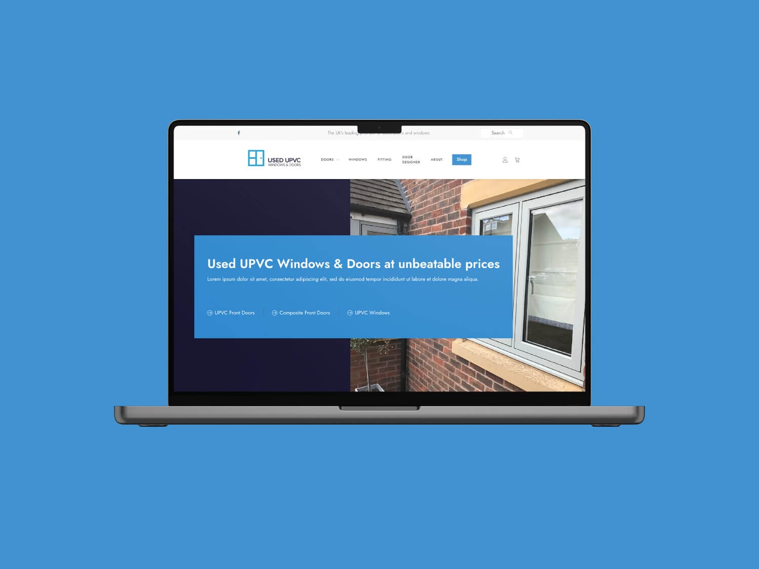 LoudCrowd - Website Design - Used UPVC Windows and Doors MacBook 2